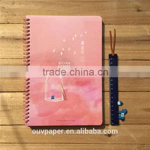 a4 Spiral Bound Leather Notebook With Yellow Paper thumbnail-3