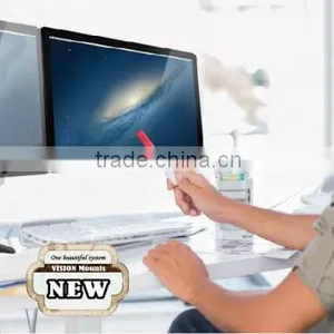 Gas Spring Dual Monitor Arm Monitor Mount Vesa Desk Mount thumbnail-3