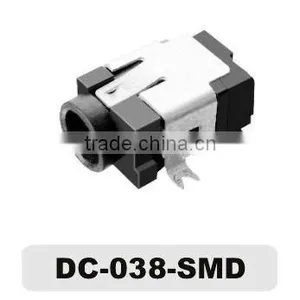 4 Pin dc Power Jack DC-038-SMD /3.7mm/pin=1.0 thumbnail-1