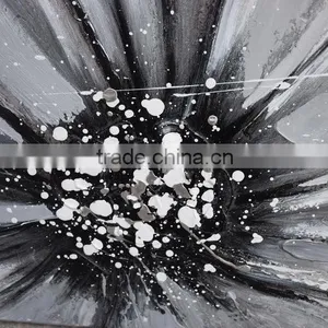 Canvas Semi Abstract Flower Oil Painting for Wall Decor thumbnail-4