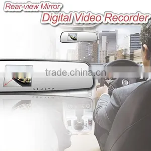 5.0" Screen FHD1080P Car DVR Rearview Mirror Video Recorder Car DVRS Dual Camera Black Box 168 thumbnail-1