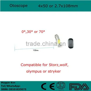 CE Certificate Otoscope 4*50 or 2.7*108mm Auriscope Compatible Stryker Wolf Olympus Endoscope Not Autoclave thumbnail-1