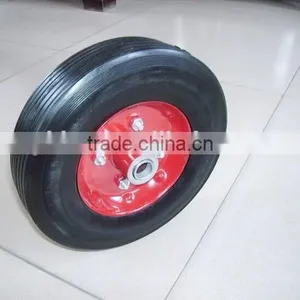 Solid Rubber Tyre Tire 10 Inches Airless Wheel for Tool Carts Kid Carts Wheel Non-inflatable thumbnail-1