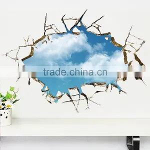 Soccer Ball Football Broken 3D Decorative Peel Vinyl Wall Stickers Wall Decals Removable Decors for Living Room Kids Room Baby thumbnail-6