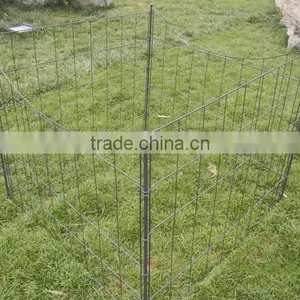 Powder Coated Garden Trellis, Garden Metal Trellis, Small Garden Fence thumbnail-4