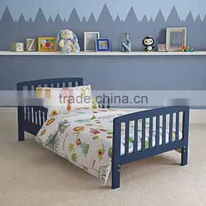 European Style Cheap Pine Wood Baby Cotbed Toddler Bed thumbnail-5
