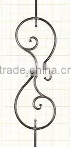 Forged Wrought Iron Stair Baluster thumbnail-1