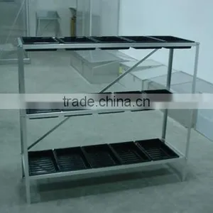 Aluminium Greenhouse Staging With15 Plastic Seed Trays HX56313-5 thumbnail-1