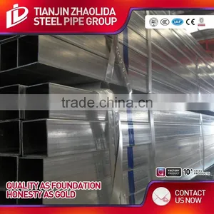 ASTM A53 GR A B ERW Carbon Square Tube With Galvanized in Surface for Low Pressure Water Pipe Oil Gas Use thumbnail-3