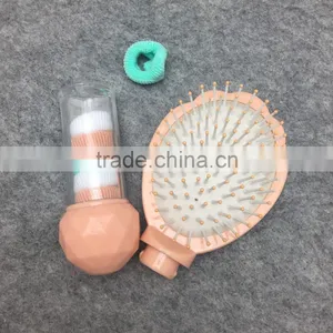 New Products Multifunction Plastic Hair Brush With Baby Hair Ties for Children thumbnail-3