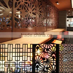 Hotel Restaurant Inner Decoration Aluminium Interior Decorative Wall Panel thumbnail-1