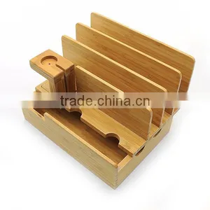 OEM Mobile Phone Stand,multi-function Bamboo Bracket Wholesale thumbnail-1