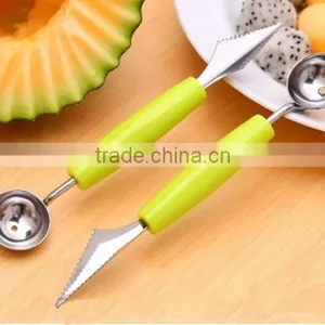 Wholesale Stock Dual Purpose Stainless Steel Wave Dig Flesh Knife thumbnail-2