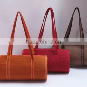 High Quality Best Selling Bamboo Shopping Bag WITH HANDLE From Vietnam thumbnail-1