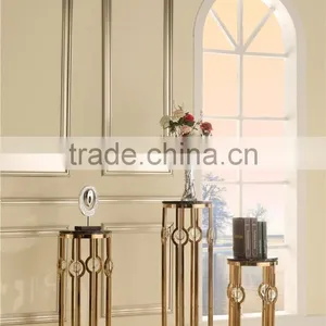 Modern Living Room Furniture Deluxe Stainless Steel Flower Stand N818G thumbnail-2