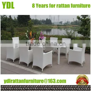 Youdeli Family Fiber Outdoor Dining Table Set thumbnail-1