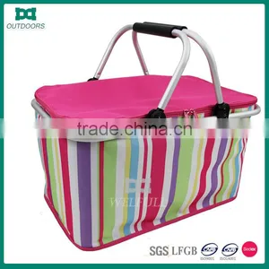 Folding Custom Picnic Basket Insulated thumbnail-1