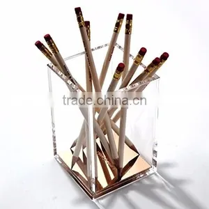 Custom Print Logo Transparent Pen Display Stand/Pen Holder thumbnail-1