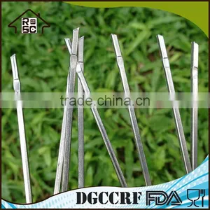 Free Sample Double Raft Stainless Steel Bbq Skewers Set of 4, Vegetable Bbq Skewers Kabobs, Chinese Bbq Skewers for Sale thumbnail-5