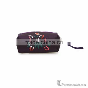 HAND EMBROIDERY PURSE 100% MADE FROM NATURAL SILK, ELEGANT COLOR AND DESIGN thumbnail-1