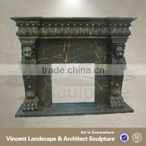Black Fireplace Mantel,Marble Fireplace Mantel, Fireplace Mantels VFM-NB057A thumbnail-1