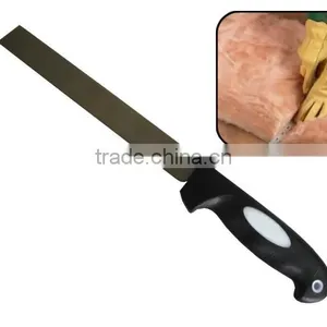 High Carbon Chrome Vanadium Fiber Glass Insulation Material Glass Fiber Multi Constuction Function Knife With Hardwood Handle thumbnail-2