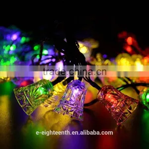 2016 New Popular Waterproof Solar Powered 20LED Bell Fairy String Light For Wedding Party Garden Christmas Tree Decoration thumbnail-2