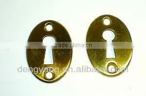 Satin Brass Door Knob Round Back Plates thumbnail-1