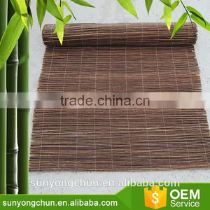 New Designed Natural Black Bamboo Fence Reed Mat for Planters thumbnail-2