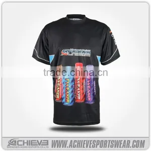 Men Motorcycle Round Neck t Shirt 100% Polyester Cool Mesh Casual Motocrosse Jerseys thumbnail-1