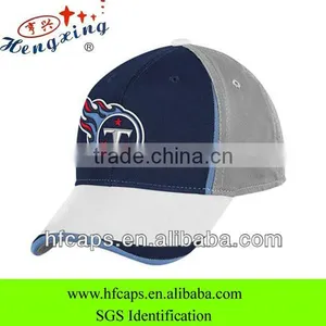 2013 Men Fashion Navy Blue and Gray 3D Embroidery 6 Panel Custom Baseball Cap and Hat thumbnail-1