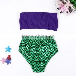 Kids Children Cosplay Swimsuit Bikini Swimwear Bathing Suit Beach Wear Mermaid Swimsuit thumbnail-2