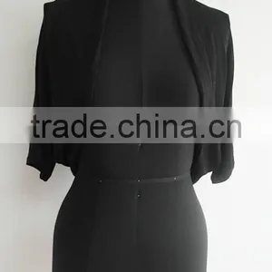Very Fashion Knitted Black Poncho Sexy Sweater Pattern thumbnail-1
