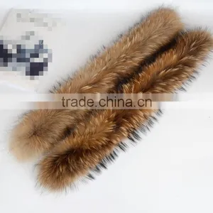 BBG-H-1 Excellent Supplier China Factory Real Raccoon Fur Trim for Winter Coat and Hood thumbnail-6