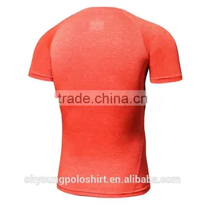 2017 Hot Sale Custom Mens Dry Fit t Shirt Bodybuilding Fitness Compression Gym T-shirts Online Shopping thumbnail-4