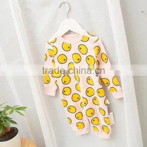 Wholesale Cartoon Full Printing Cotton Baby Autumn Playsuit thumbnail-3
