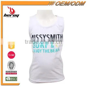 BEROY Branded 100% Cotton Kids Sleeveless Vest With Custom Printing thumbnail-1