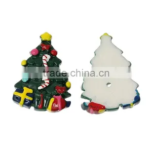 High Quality Christmas Tree Two Holes Resin Button for Garments Jewellry thumbnail-1