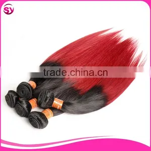Factory Price Wholesale Cheap Burgundy Brazilian Hair Weave Bundles Accept Paypal thumbnail-1