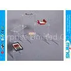 Plex Risers Rectangular Clear Acrylic Display Stands With Free Logo thumbnail-1