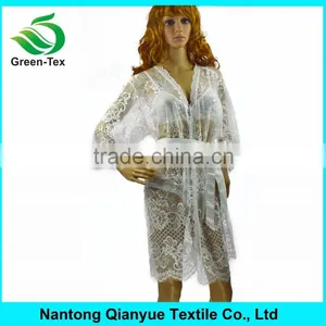Wholesale Girls Sheer Sexy Lace Bathrobes thumbnail-1
