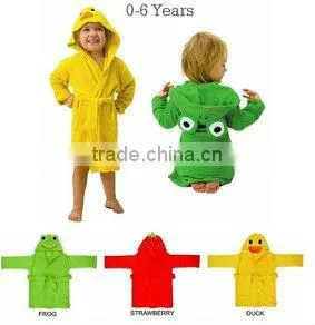 New Design Terry Bathrobe - Hoodie/Hoody Costume Bath Towel Baby Robe - Kids Robes Baby Cartoon Hooded thumbnail-1