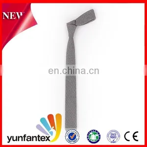 2017 Latest New Fashion Design Cotton Grey Color Tie thumbnail-2