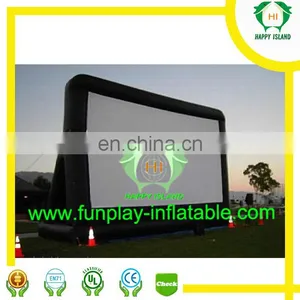 HI PVC Tarpaulin Outdoor Inflatable Movie Screen / Inflatable TV Screen For Sale thumbnail-5