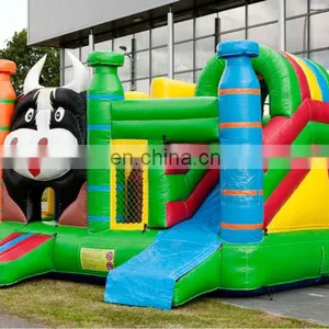Double Lanes Inflatable Slide Bounce Combo thumbnail-1