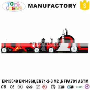 Fire Truck Inflatable Train Obstacle Bounce Playground Combo Course thumbnail-3