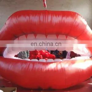 Giant Hanging Inflatable Lips for Event Decoration thumbnail-2