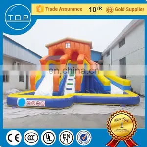 Customized Inflatables Sale Slides for Pond Inflatable Floating Water Slide With EN14960 thumbnail-1