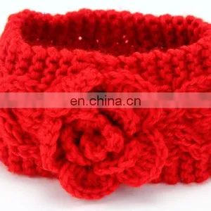 Winter New Fashion Knitted Camellia Twist Braided Baby Warm Hairband Children Kids Hair Accessories thumbnail-4