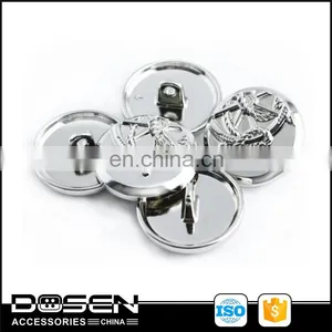 Denim Clothing Jacket Shiny Silver Buttons thumbnail-1